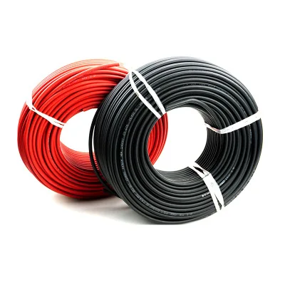Solar Cable 10AWG 6mm&sup2; Solar panel Cable 1 meter Red + 1 meter Black