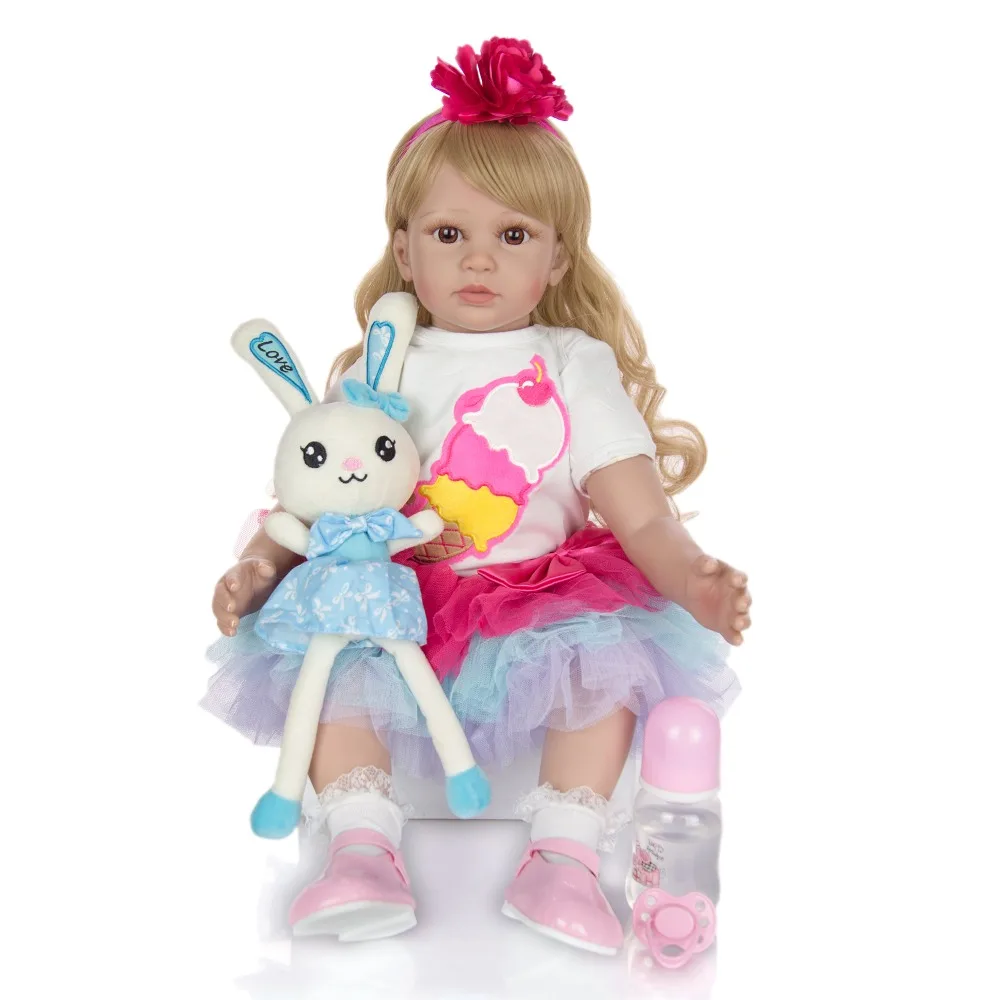 60 см Reborn Baby Doll Игрушки для девочек мягкий силиконовый Изысканный Принцесса малыш живой bebe reborn ребенок подарок на день рождения Playmate