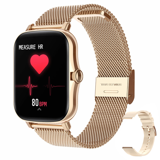 New Women Smart Watch 1.69 Color Screen Full Touch Fitness Tracker  Smart Clock Ladies Bluetooth Smartwatch For Android IOS