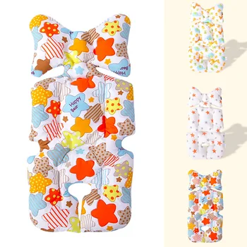 

Baby Stroller Cushion Seat Cotton Cover Mat Breathable Soft Car Pad Pushchair Urine Pad for Baby Stroller Car Seats No5