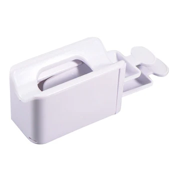 

Portable Dipping Powder Reduce Waste With Spoon Rhinestone Nail Sequin White Recycling Box Storage Tray Home Manicure Tools