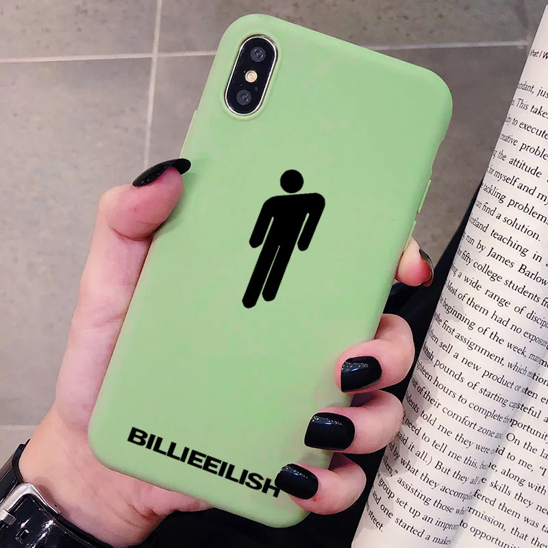 Billie Eilish чехол с логотипом для Xiaomi Redmi Note 8 7 6 5 5A 4 4X K20 Pro силиконовый чехол Мягкий защитный чехол из ТПУ для телефона - Цвет: P2Green