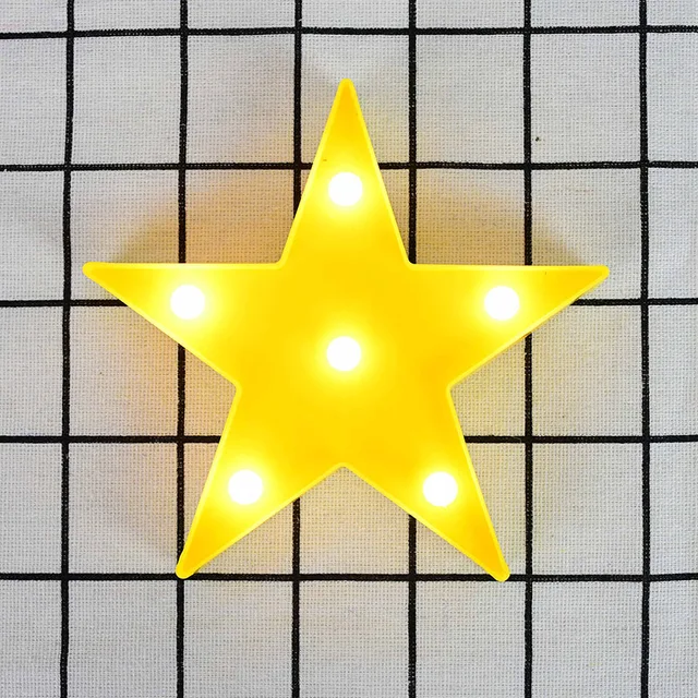 Cartoon Night Lights Flamingo Unicorn Cloud Cactus Pinapple Star Shape LED Table Lamp for Children's Bedroom Lighting Decoration A02