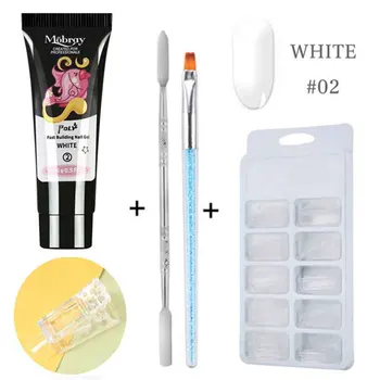 

Manicure Tool UV Lamp Mold Tips Art Extension Poly Nail Gel Kit 15ml Varnish Professional Quick Building Long Lasting Polish