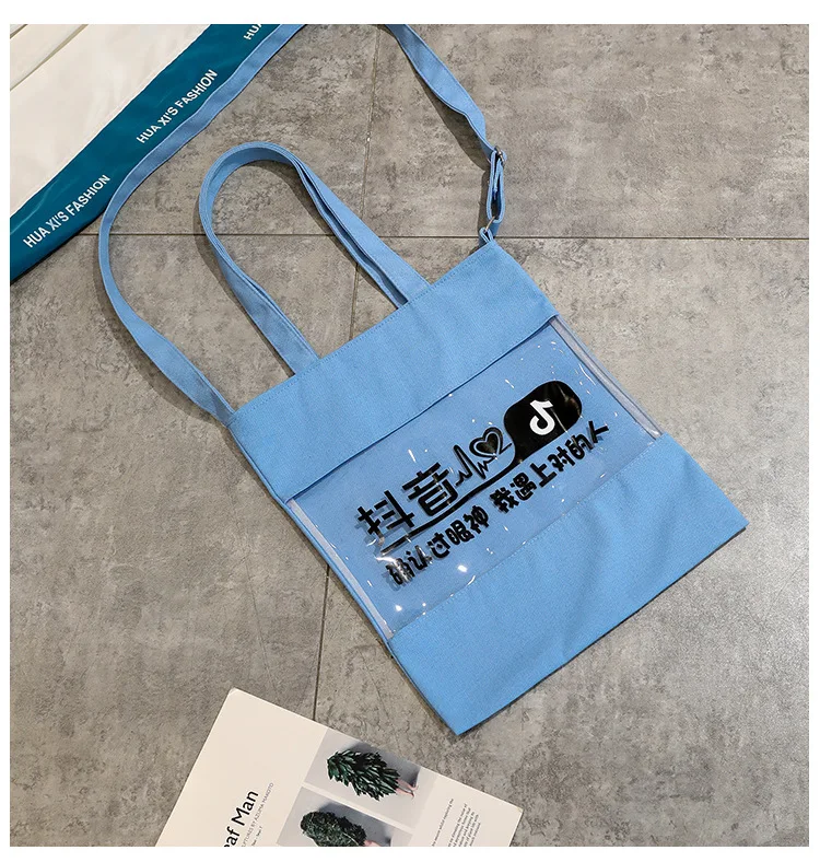 Night Sudden Wealth One Shoulder Canvas Bag New Style Women's Shoulder Canvas Bag Shoulder Bag/ Hand Bag Students bu xi dai