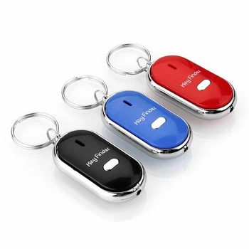 

3pcs LED Flashlight Key Finder Sensor Whistle Anti-lost Key Finder Flashing Remote Kids Bag Wallet Locators Alarm Reminder