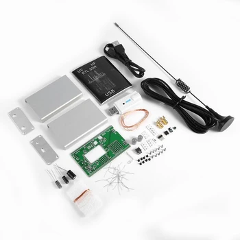 

100KHz-1.7GHz UV HF RTL-SDR USB Tuner Receiver+U/V Antenna DIY KITS