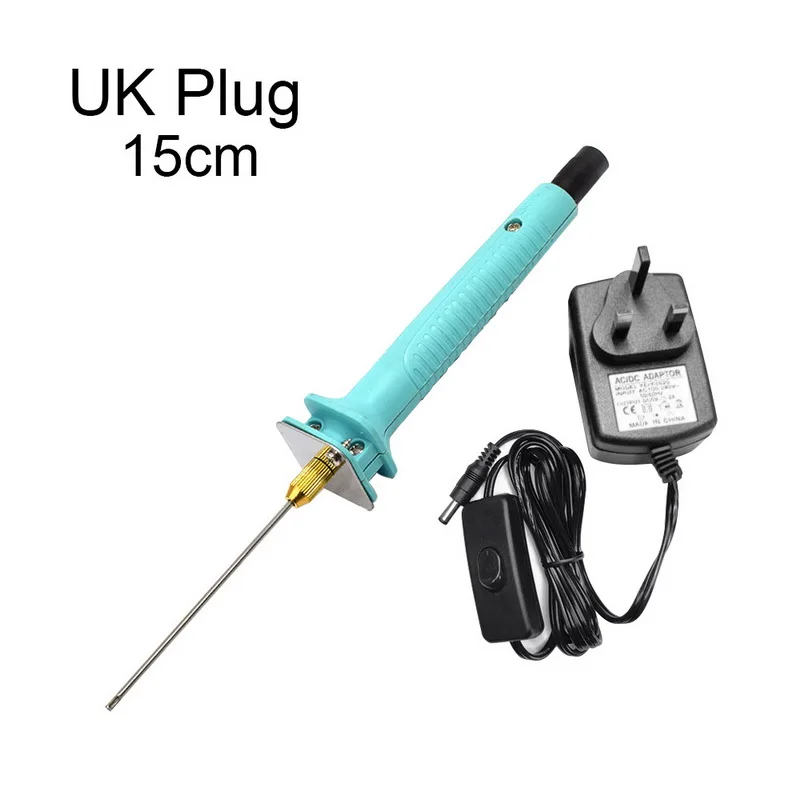 15CM UK Электрический Резак для пенополистирола, пенопластовый нож с горячим проводом, пенопластовая режущая ручка, портативные режущие инструменты для пенополистирола - Цвет: 15CM UK
