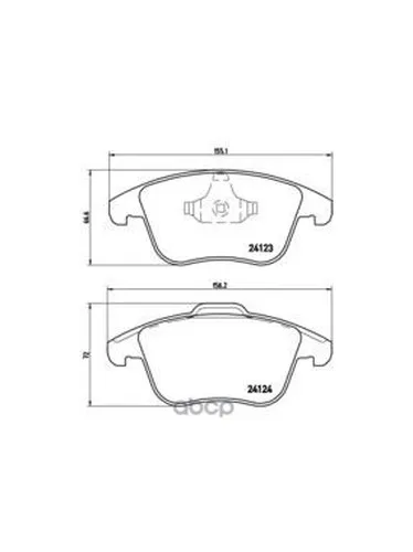 Колодки Тормозные Дисковые Land Rover: Range Rover Evoque 2.0 4x4/2.2 Sd4 4x4/2.2 Td4 4x4/2.2 Ed4 11- Brembo арт. P44020