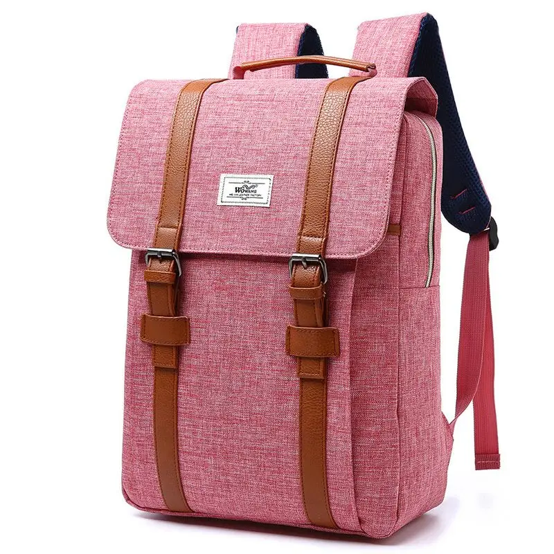 Women Canvas Backpack Casual Rucksacks Female 15 inch laptop Backpacks College Student School bags for Teenagers Backpack Women