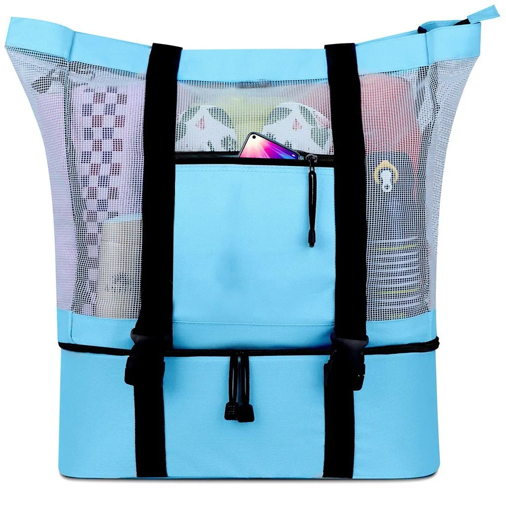 

Multi-function Handbags For Shopping Picnic Beach Camping Insulation Bag Large Ccapacity Outdoor Travel Patchwork Bags