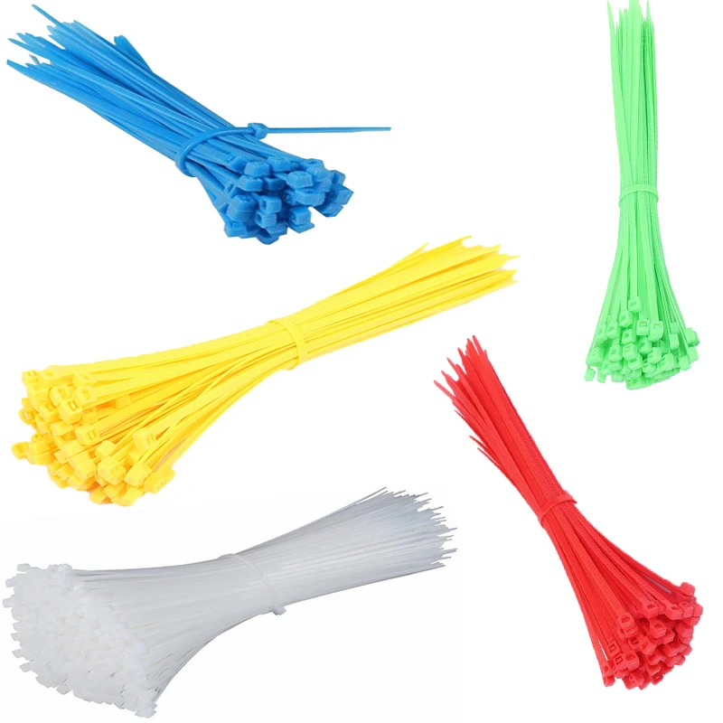 

Xingo 100mm Self locking Nylon Cable Zip Ties 100pcs Plastic Colored Cable Zip Tie 18 lbs UL Rohs Approved Loop Wrap BundleTies