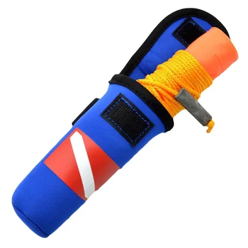 

1.4M/55" Open Ended Scuba Diving SMB Scuba Diving Surface Marker Buoy Signal Tube Safety Gear For Underwater Snorkeling Diver
