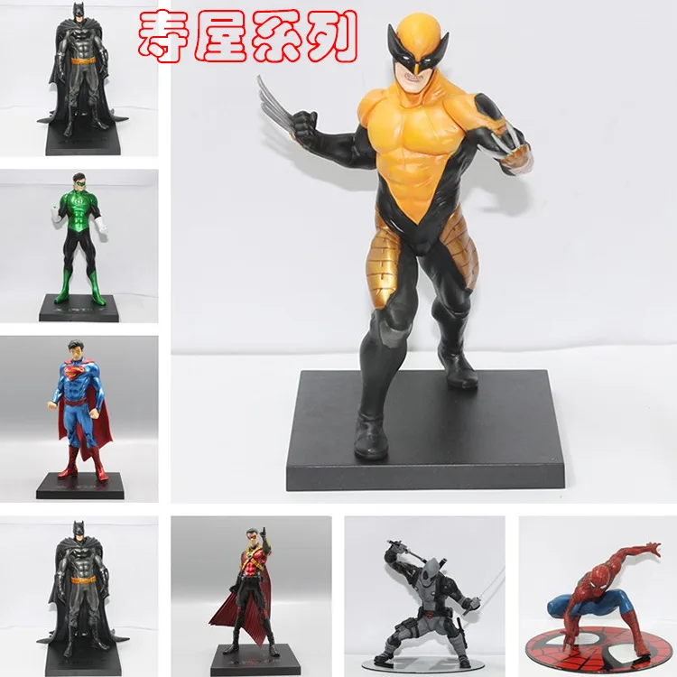 Лига Справедливости 52 версия KOTOBUKIYA artfx+ Зеленый Фонарь Бэтмен красный Робин Росомаха 1/10 гаражный комплект