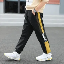 Быстросохнущие спортивные штаны для мальчиков; сезон весна-осень; леггинсы для подростков среднего и большого размера; леггинсы для молодых студентов; смешанные цвета; с надписями