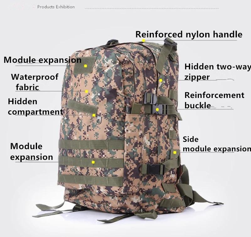 45L игра PUBG косплей 3D дорожная уличная сумка Военная Тактическая походная вместительный рюкзак для скалолазания