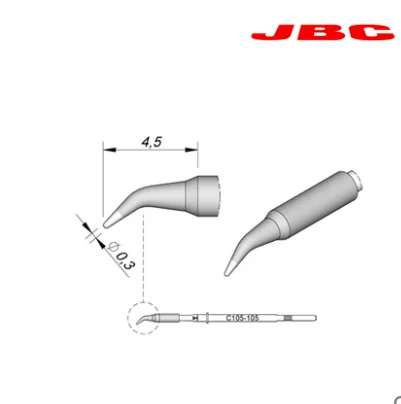 JBC оригинальные ПАЯЛЬНЫЕ НАКОНЕЧНИКИ C105-105 конический картридж