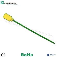 10 шт./упак. одноразовые пассивный RFID UHF H3 стяжка рчид кабеля производитель тег для уплотнения двери замок контейнера для отслеживания