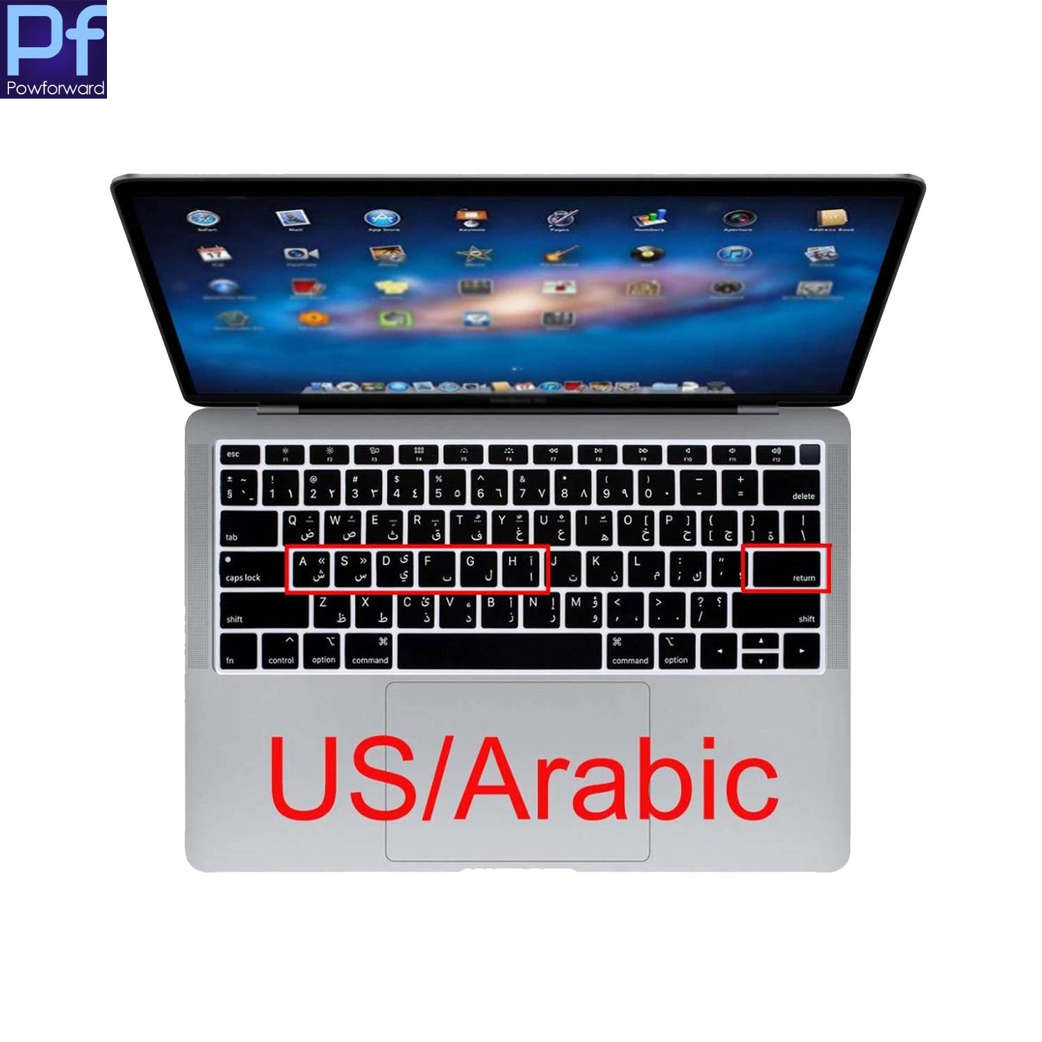 Силиконовый чехол для клавиатуры протектор для Macbook Air 1" модель A1932 с сенсорным Id испанский французский арабский японский