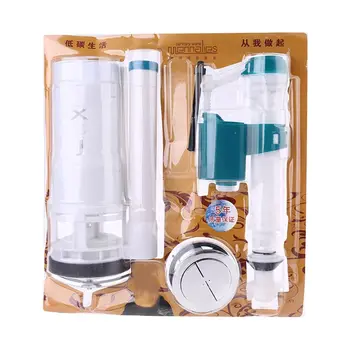 

Dual Flush Fill Toilet Water Tank Connected Cistern Inlet Drain Valve Bathroom