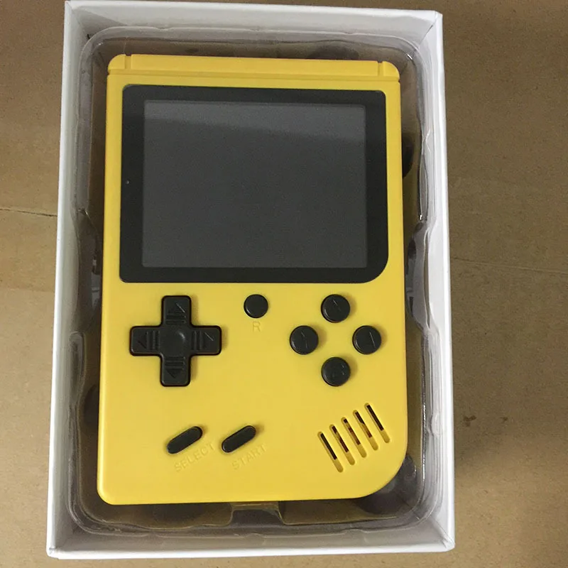 Мини FC Ностальгический детский игровой автомат тетрис портативная игровая консоль машина PS P Встроенный 168 игр. Портативная игровая консоль - Цвет: yellow