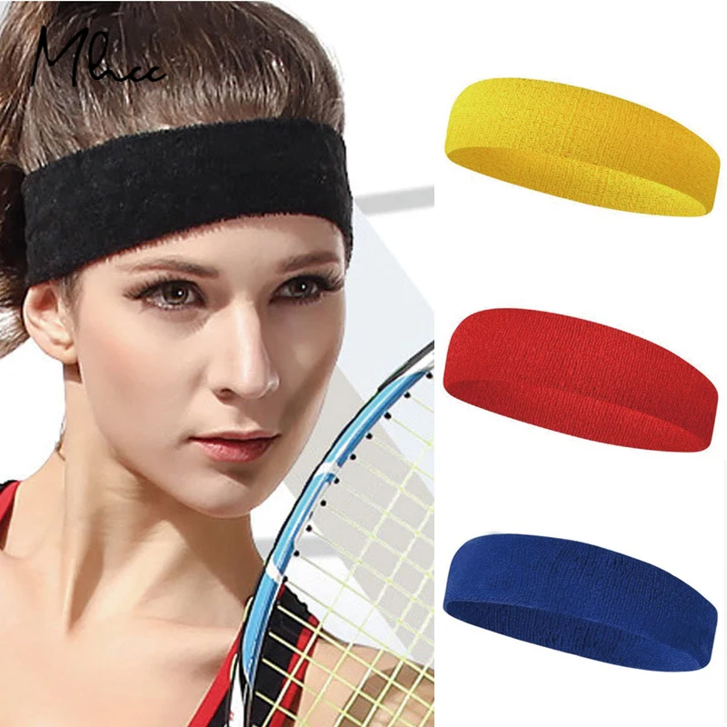 

Sport Head Bands For Women Soft Ventilation Sweat Band Solid Color Men's And Women's Sports Hair Band Fashion Towel Headband