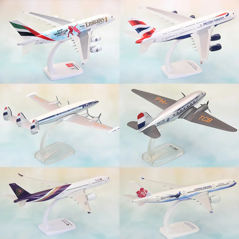 Photo Product KLM Finnair United Arab Emirates Lufthansa Airbus Plane Model Airplane Model Aircraft Assemble plastic Airplane Dropshipping