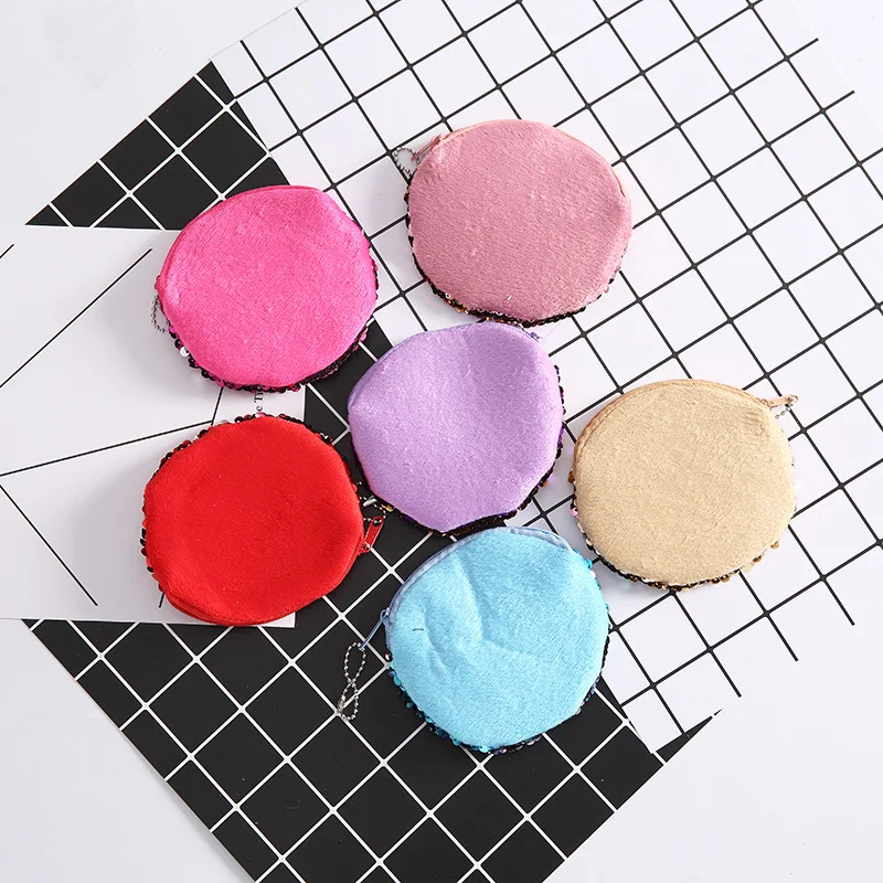 Новая модная женская маленькая сумочка для монет мини кошелек с блестками