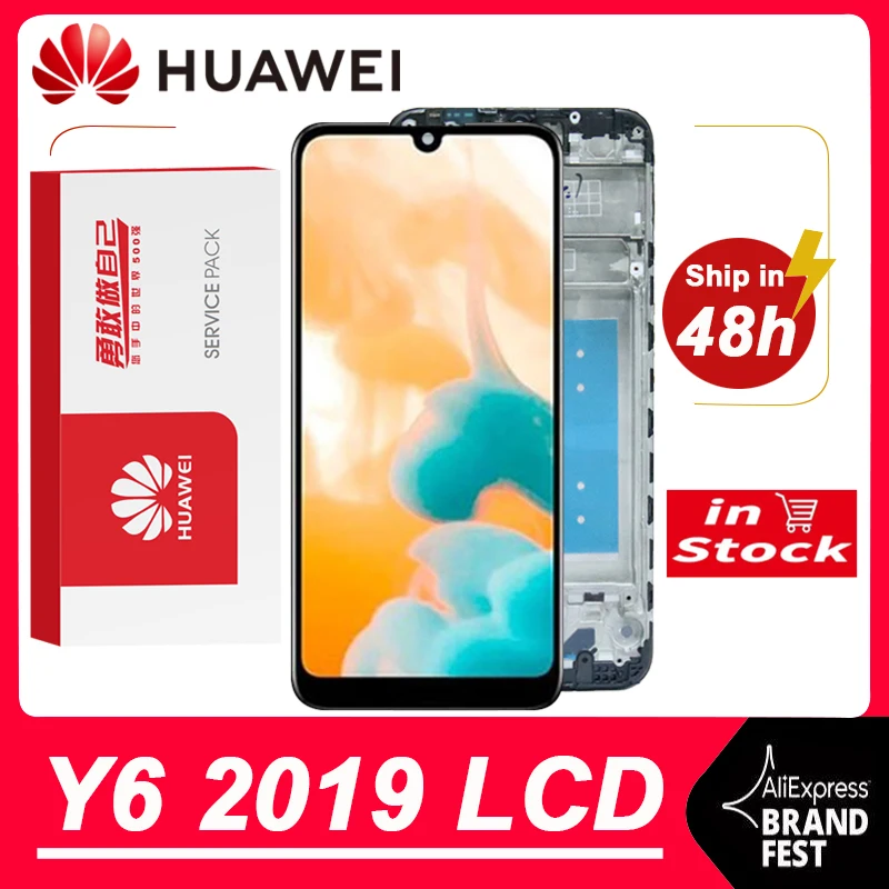 ЖК-дисплей для Huawei Y6 100% 6 09 протестированный 2019 дюйма Pro дисплей с сенсорным