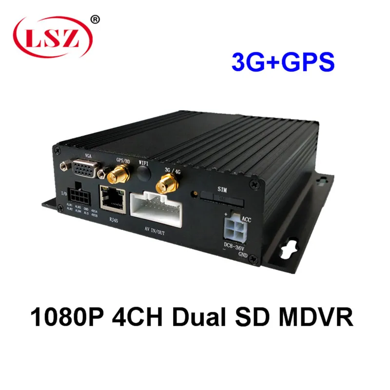 Транспортный миксер монитор хост 3G двойная SD карта 4 канальный Автомобильный