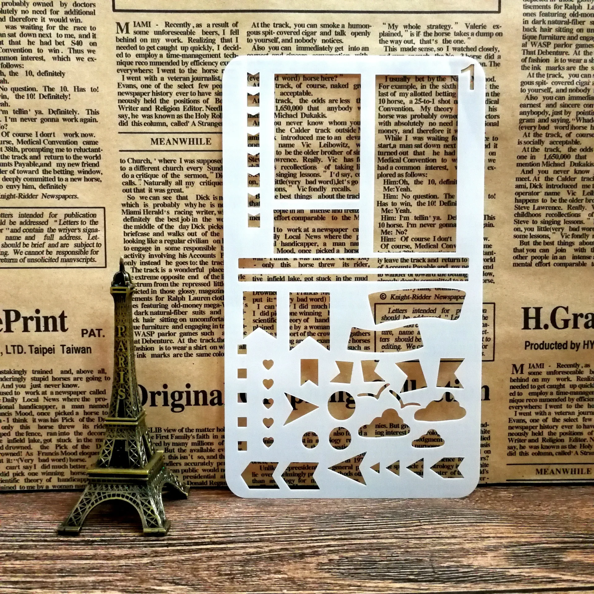 Gabarit Stencil Planning - Pochoir Pour Bullet Journal, Règle Pointillée, Création De Bannières Et Listes