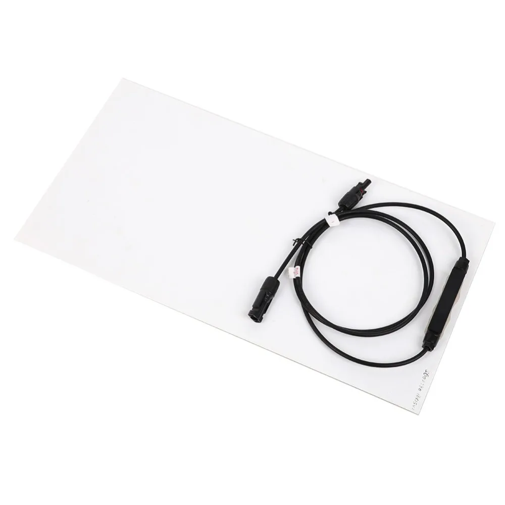 Flexible18V25W монокристаллическая солнечная панель силиконовый блок питания Внешняя Батарея зажимы «сделай сам» для путешествий на открытом воздухе