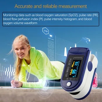 

Random Color Digital Pulse Oximeter LED Oximetro blood oxygen Heart Rate Monitor Health Monitors new