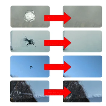 

Car Windshield Repair Kit Auto Glass Crack Repair Tools with Repair Agent Y98C