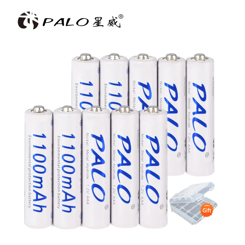 Tenergy Pilas recargables AA y AAA de alta capacidad, NiMH 2800 mAh AA 1100  mAh NiMH AAA, 24 baterías recargables de 12 AA y 12 AAA