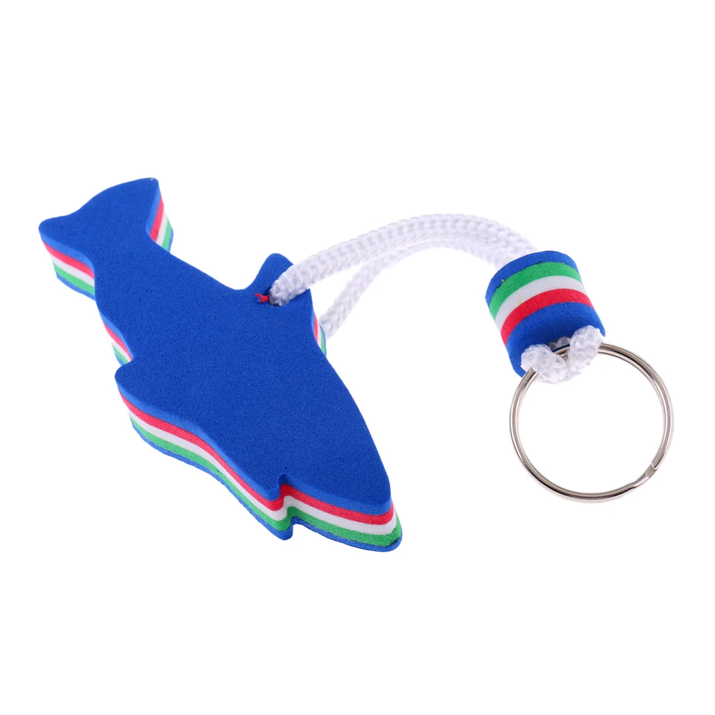 Lightweight EVA Dolphin Water Floating Keyring Backpack Key Chain Floating Boat Keyring Key Chain