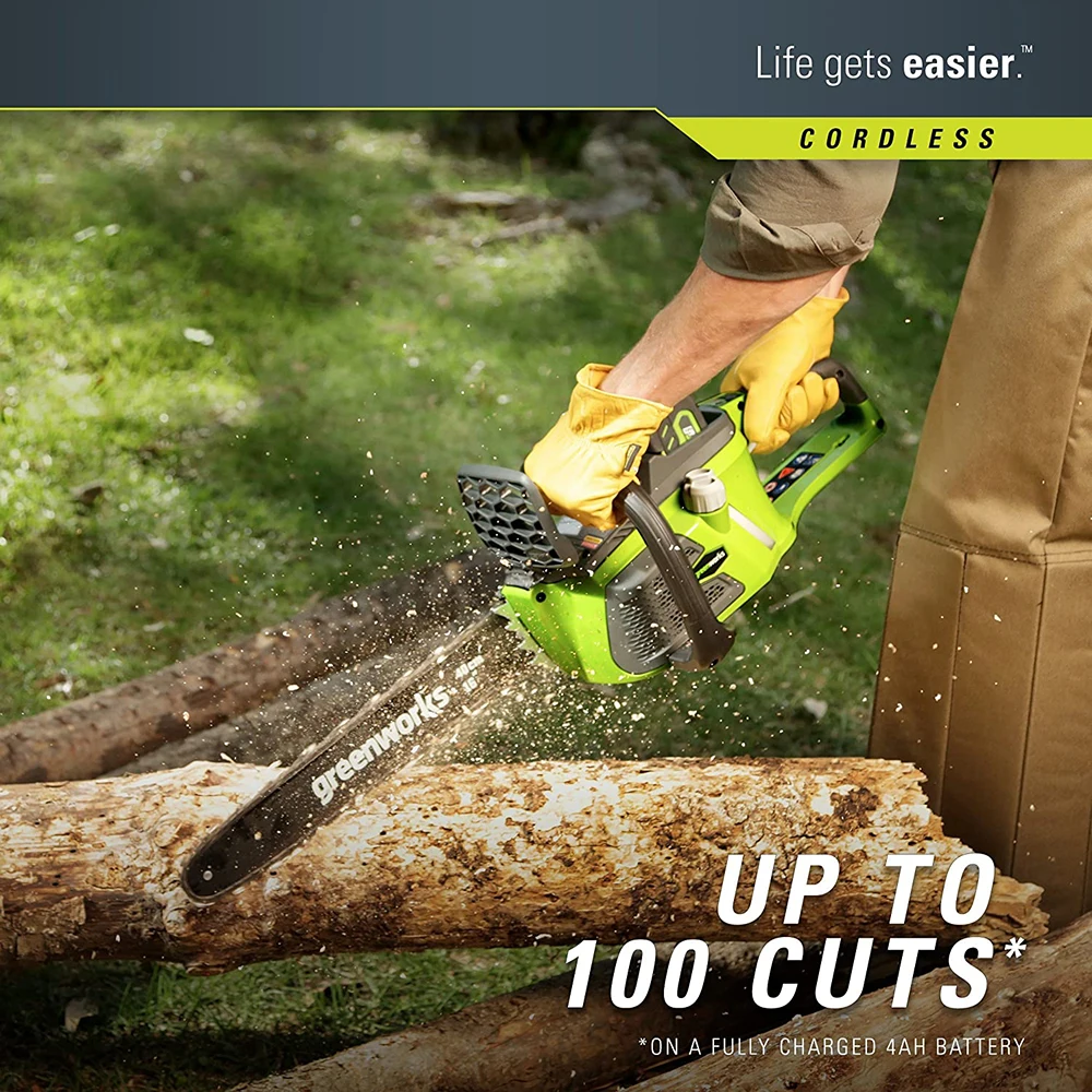 Greenworks ChainSaw Brushless 40V Motor 