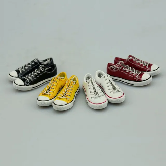 1/6 Scale Female Sneaker Canvas Shoes 5 Colors Inside Empty for 12 inches Woman Action Figure Body Accessory 1