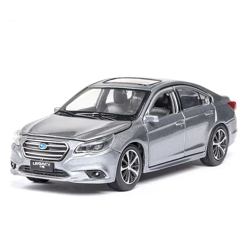 1:32 Subaru Legacy Alloy Diecast Toy Vehicle Model Car High Simitation With Light/Sound Cars Toys For Children Kids Xmas Gifts - Цвет: No Original Box