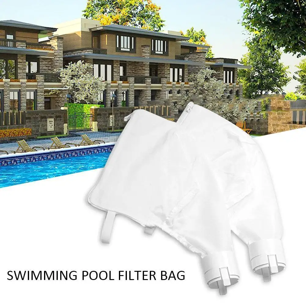 

1pcs Pool Vacuum Cleaner Swimming Pool Filter Bag Pool Accessories Purpose Replacement Zipper All Bag Machine Suction N7S6