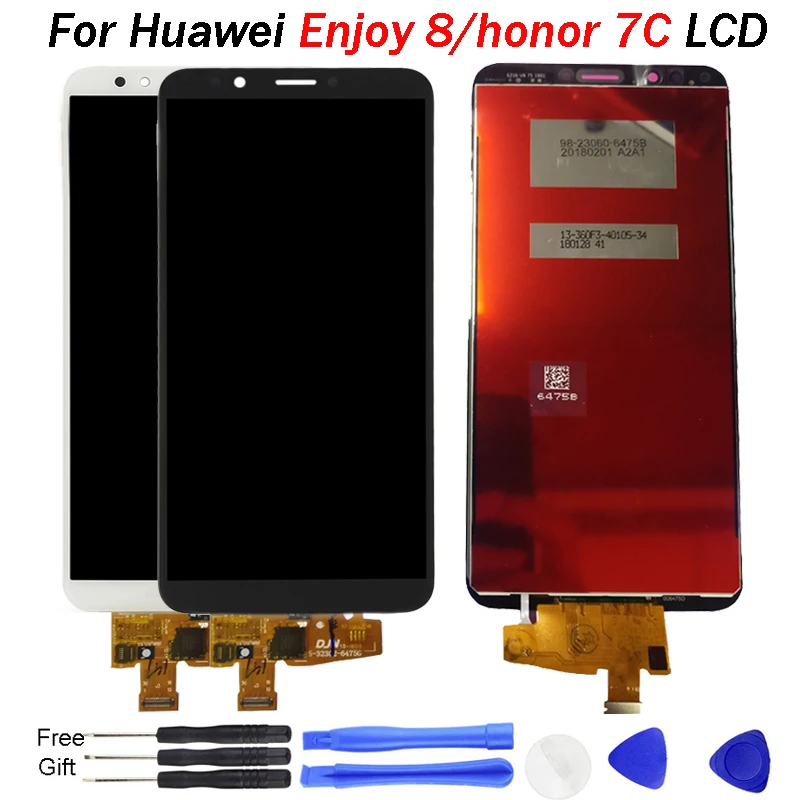 

For HUAWEI Enjoy 8 LCD Display For Huawei Honor 7C screen LND AL30 L22 LCD Display Touch Screen Digitizer Assembly 5.99" Screen