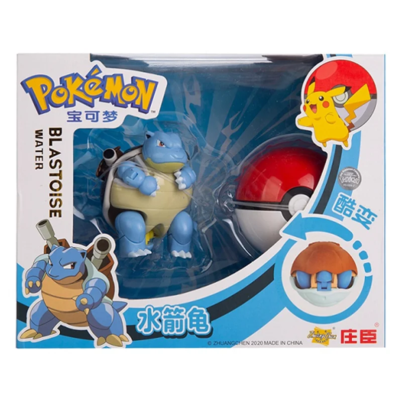 12 Models Pokemon Anime Figure Toy Action Deformation Mewtwo Charizard Pikachu Pocket Monster Pokeball Model Kids Birthday Gift