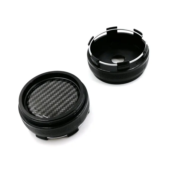 Modified Black And White with Pattern Carbon Standard Wheel Hub Cover Vehicle Hub-centric Cover Small Wheel Cap gang quan gai De