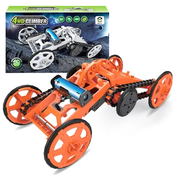 

4WD Toy Vehicles Car Assembly Kit Four-Wheel Drive DIY Climbing Vehicle Circuit Building Projects Toys for Kids and Teens