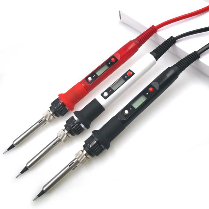 FGHGF 220V 80W Digital Electric Soldering Iron Temperature Adjustable LCD Display Solder WeldingIron Tool Kit