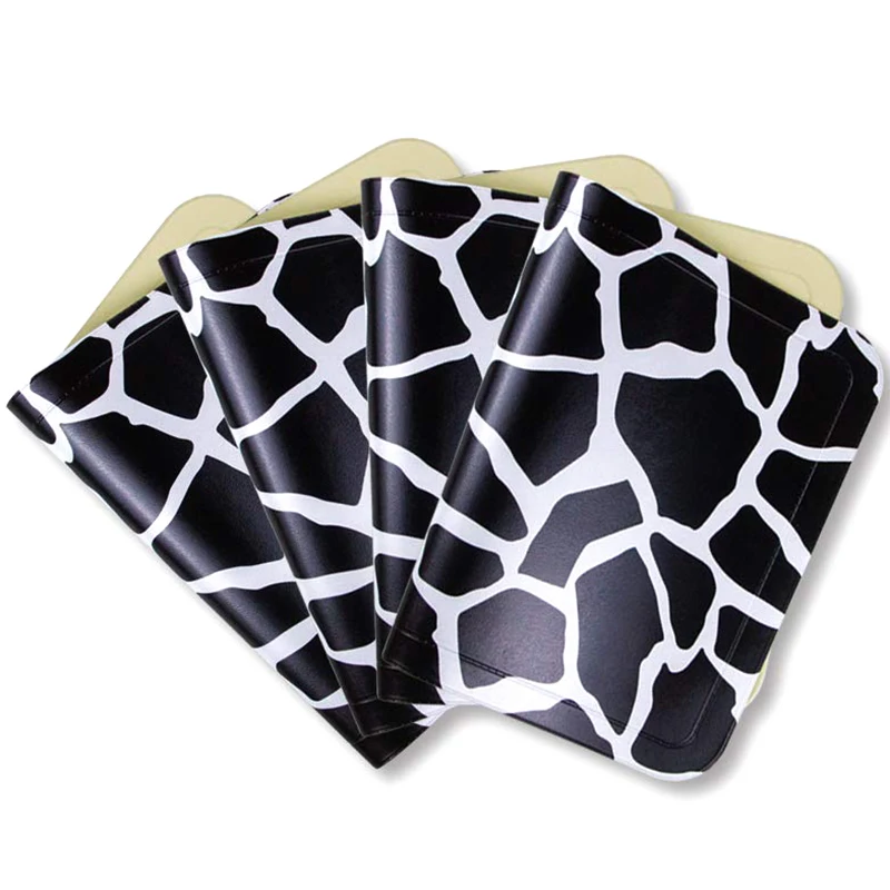 Лучший набор столовых приборов из 4 термостойких водонепроницаемых полиуретановых салфеток легко вытираются моющиеся настольные коврики защищают столешницу Surfac