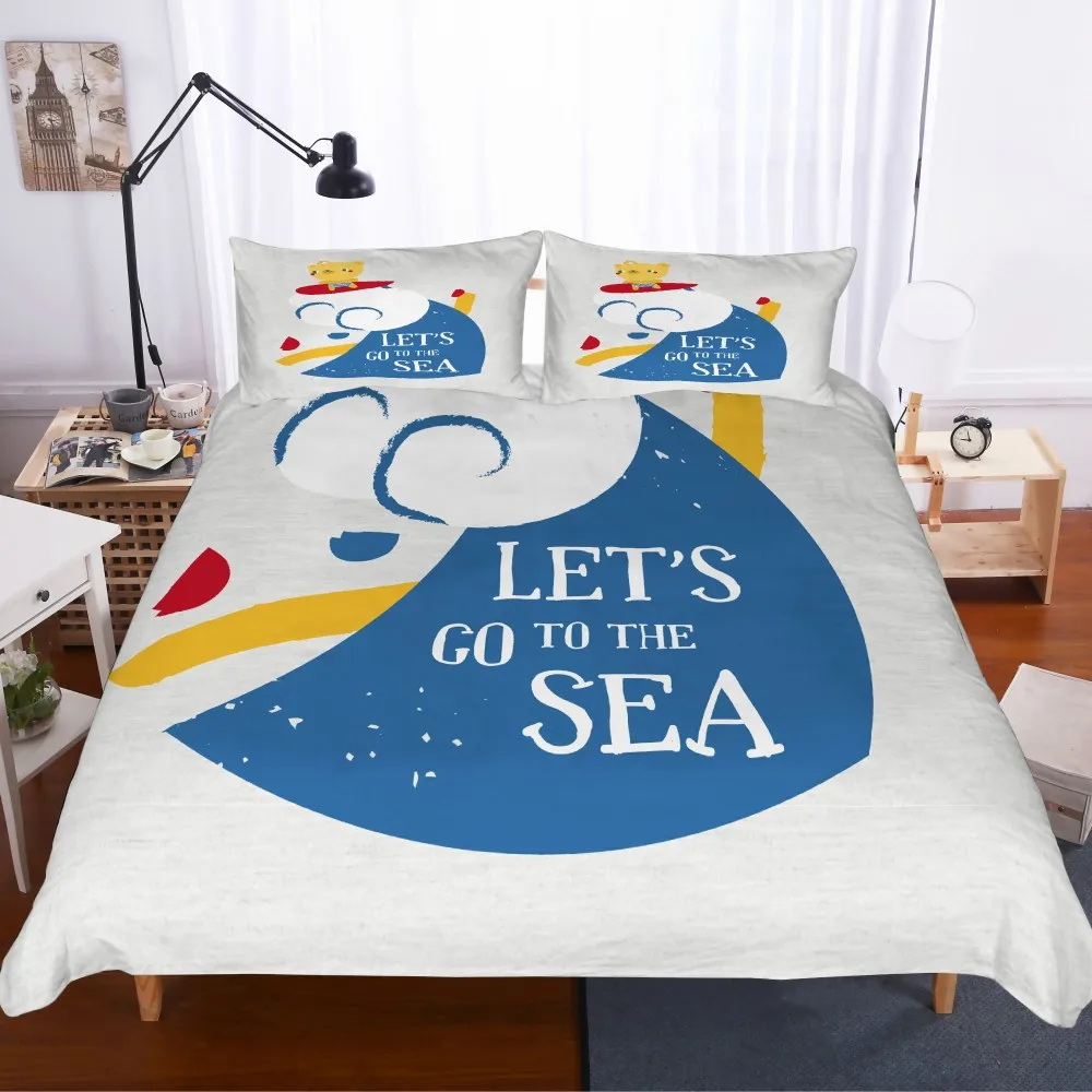 

2/3PCS Microfiber Kids Duvet Cover Set 3D Sports Torch Print Bedding Sets Soft Cozy Bedspread Pillowcase Double Queen King Size