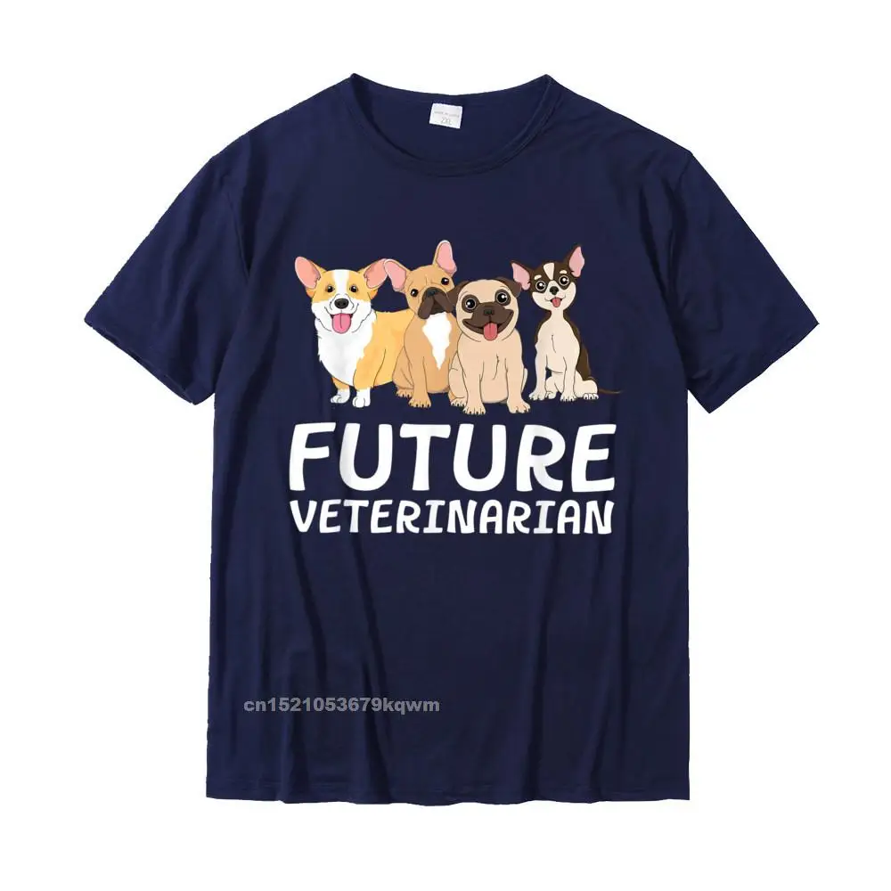  Custom Tops & Tees 2021 Hot Sale Short Sleeve Adult Tshirts TpicOriginaltitle Leisure Summer/Fall Tshirts O Neck Future Veterinarian Vet Tech Student Graduation Dogtor Dog T-Shirt__3366 navy