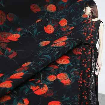 

114cm wide natural silk fabric meter 16 mm digital inkjet silk crepe de chine fabric shirt dress fabric wholesale silk cloth