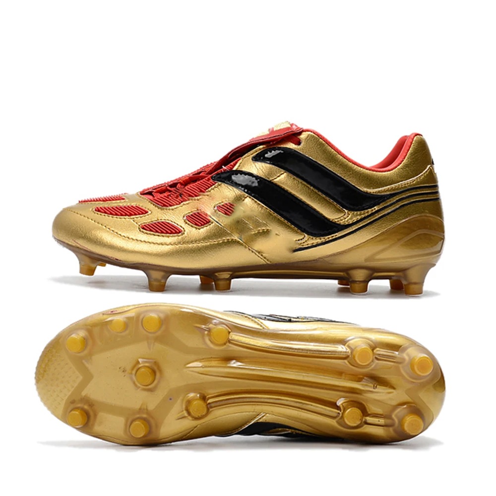 

Men soccer shoes cleats Predator Mania Champagne Accelerator DB FG AG Precision TF IC X Beckham football boots Training ronaldo